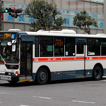 船橋新京成バス1302号車 レトロバス車両「青バス」