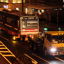 新京成N800形N838編成 印旛車両基地へ陸送