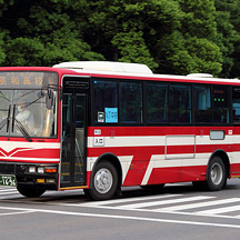 東洋バス1696号車 メトロ窓のKC-MK系エアロミディ