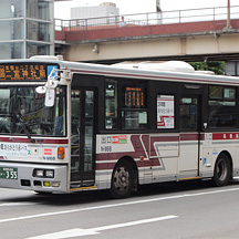 船橋新京成バスM68号車 さようなら「赤バス」旧ボディカラー車両