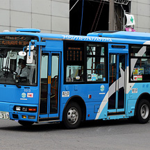 京成バス0313号車 カモメカラーのエアロミディME