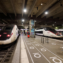 フランス国鉄 TGVに乗る 2 - 早朝のパリ・モンパルナス駅