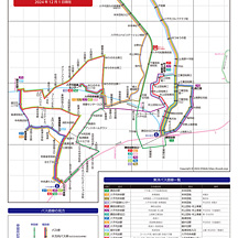 東洋バス路線図 2024年12月1日版